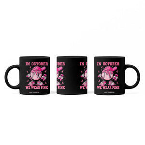 Baseball Breast Cancer Coffee Mug In October We Wear Pink Baseball Drip TS10 Print Your Wear