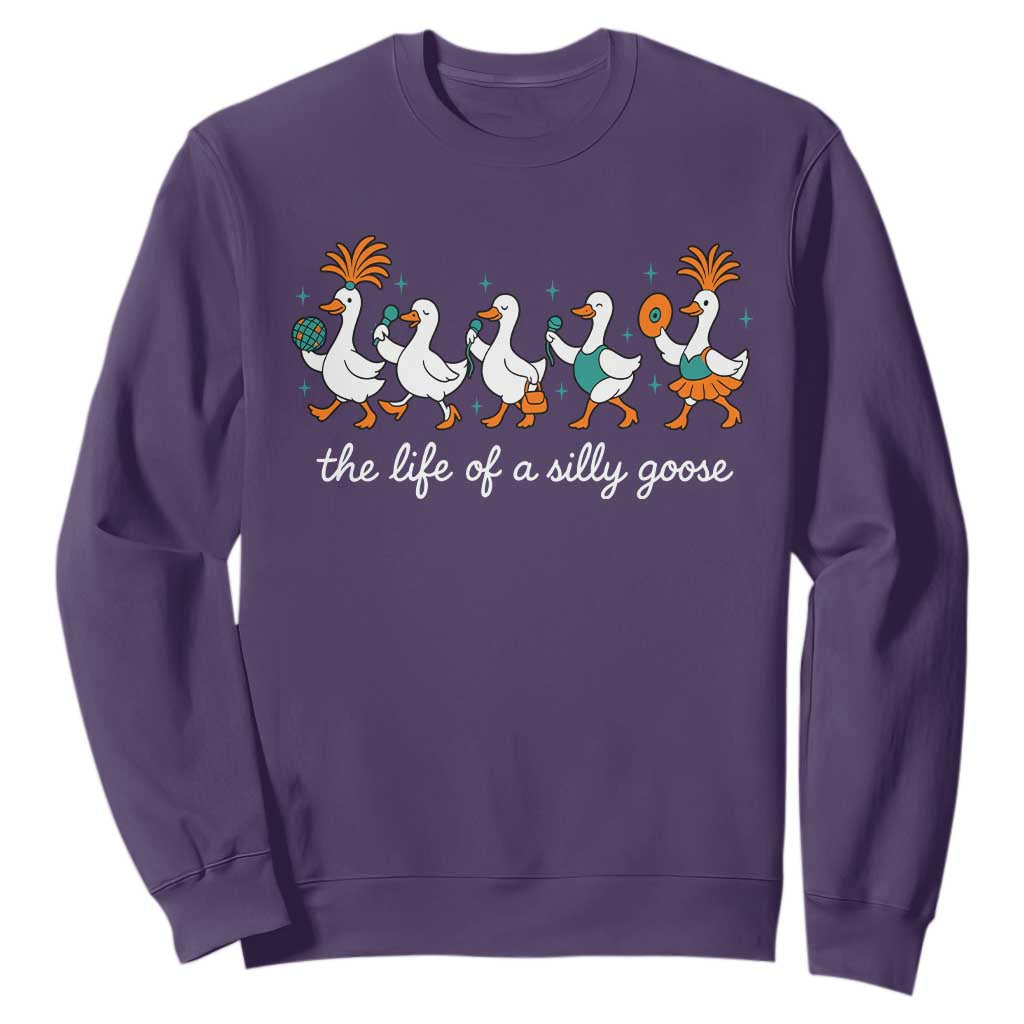 The Life Of A Silly Goose Sweatshirt Funny Concert Outfit Country Music Fan TS10 Purple Print Your Wear