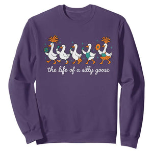 The Life Of A Silly Goose Sweatshirt Funny Concert Outfit Country Music Fan TS10 Purple Print Your Wear