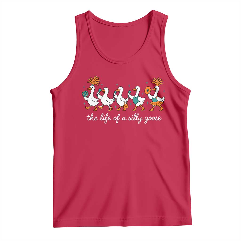 The Life Of A Silly Goose Tank Top Funny Concert Outfit Country Music Fan TS10 Red Print Your Wear