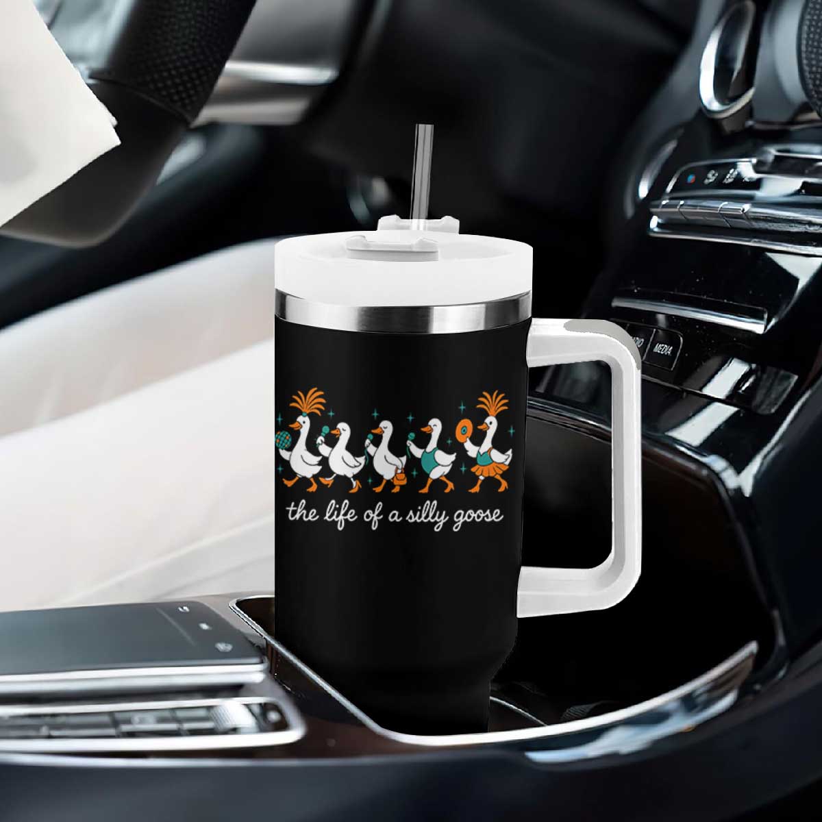 The Life Of A Silly Goose Tumbler With Handle Funny Concert Outfit Country Music Fan TS10 Print Your Wear
