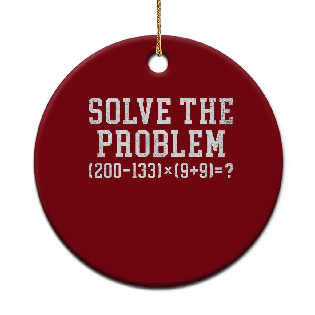 Funny Six Seven Ceramic Ornament Math Teacher Joke 67 Meme Gen Alpha Slang TS10 1pc Red Print Your Wear