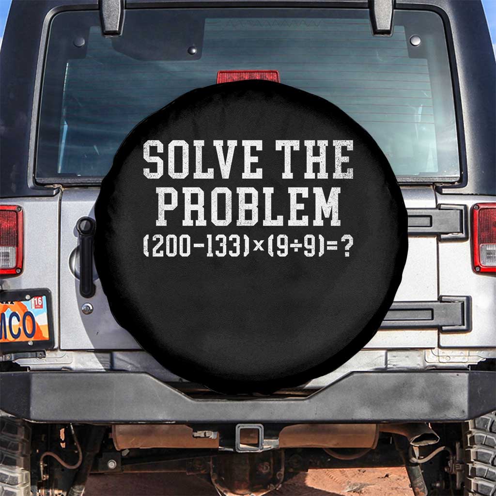 Funny Six Seven Spare Tire Cover Math Teacher Joke 67 Meme Gen Alpha Slang TS10 No hole Black Print Your Wear