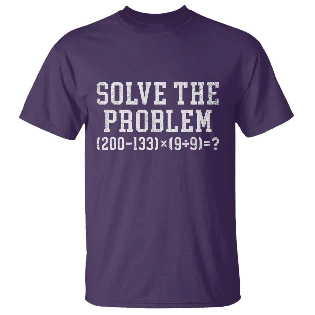 Funny Six Seven T Shirt Math Teacher Joke 67 Meme Gen Alpha Slang TS10 Purple Print Your Wear