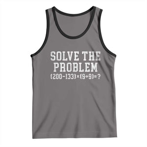 Funny Six Seven Tank Top Math Teacher Joke 67 Meme Gen Alpha Slang TS10 Deep Heather Black Print Your Wear