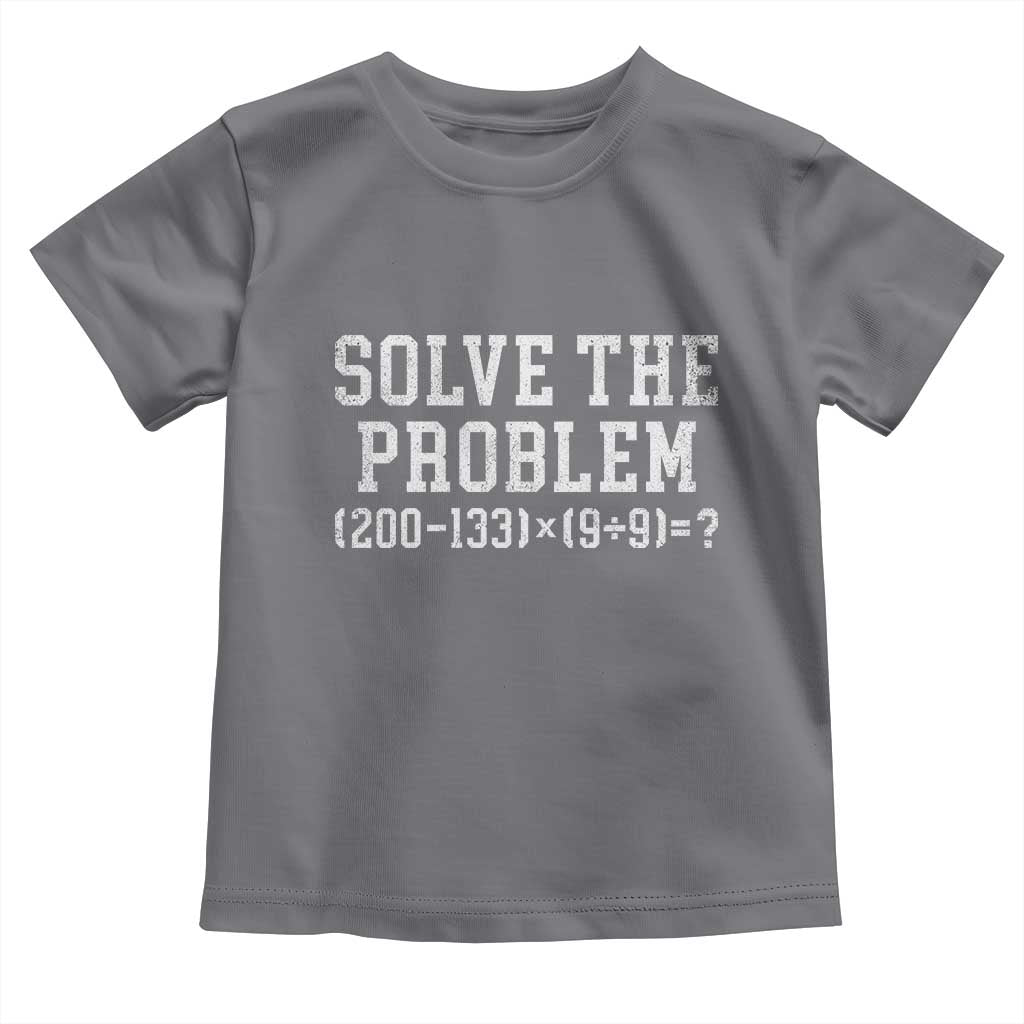Funny Six Seven Toddler T Shirt Math Teacher Joke 67 Meme Gen Alpha Slang TS10 Charcoal Print Your Wear