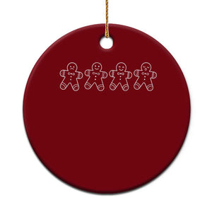 Christmas Gingerbread Cookies Ceramic Ornament Festive Holiday Outfit TS10 1pc Red Print Your Wear