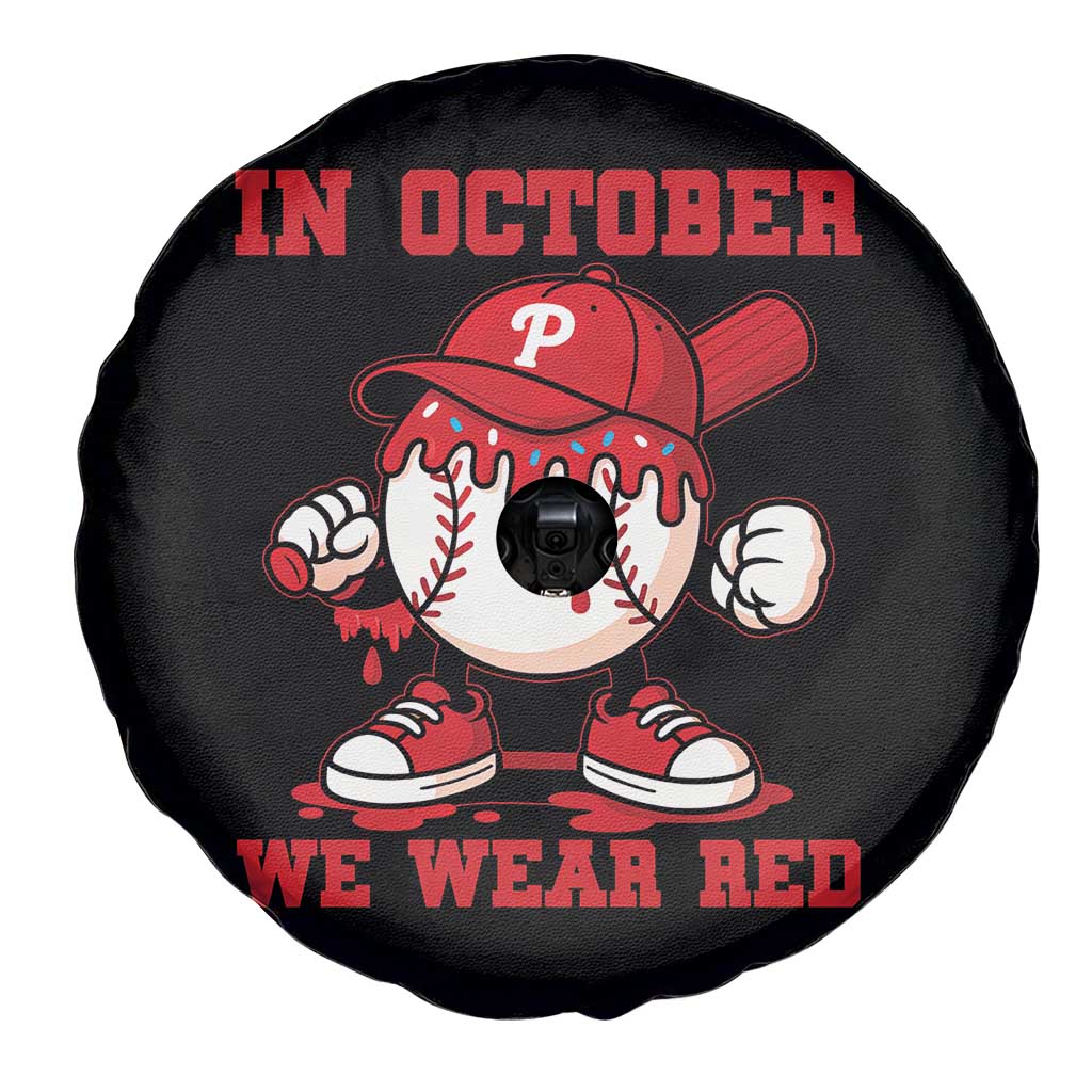 Red October Philly Spare Tire Cover Philadelphia Baseball Drip Boy TS10 Print Your Wear
