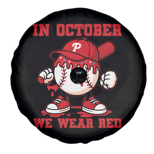 Red October Phillies Spare Tire Cover Philadelphia Baseball Drip Boy TS10 Print Your Wear