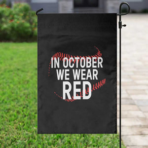 In October We Wear Red Garden Flag Philadelphia Baseball Phillies TS10 Print Your Wear
