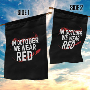 In October We Wear Red Garden Flag Philadelphia Baseball Phillies TS10 Print Your Wear