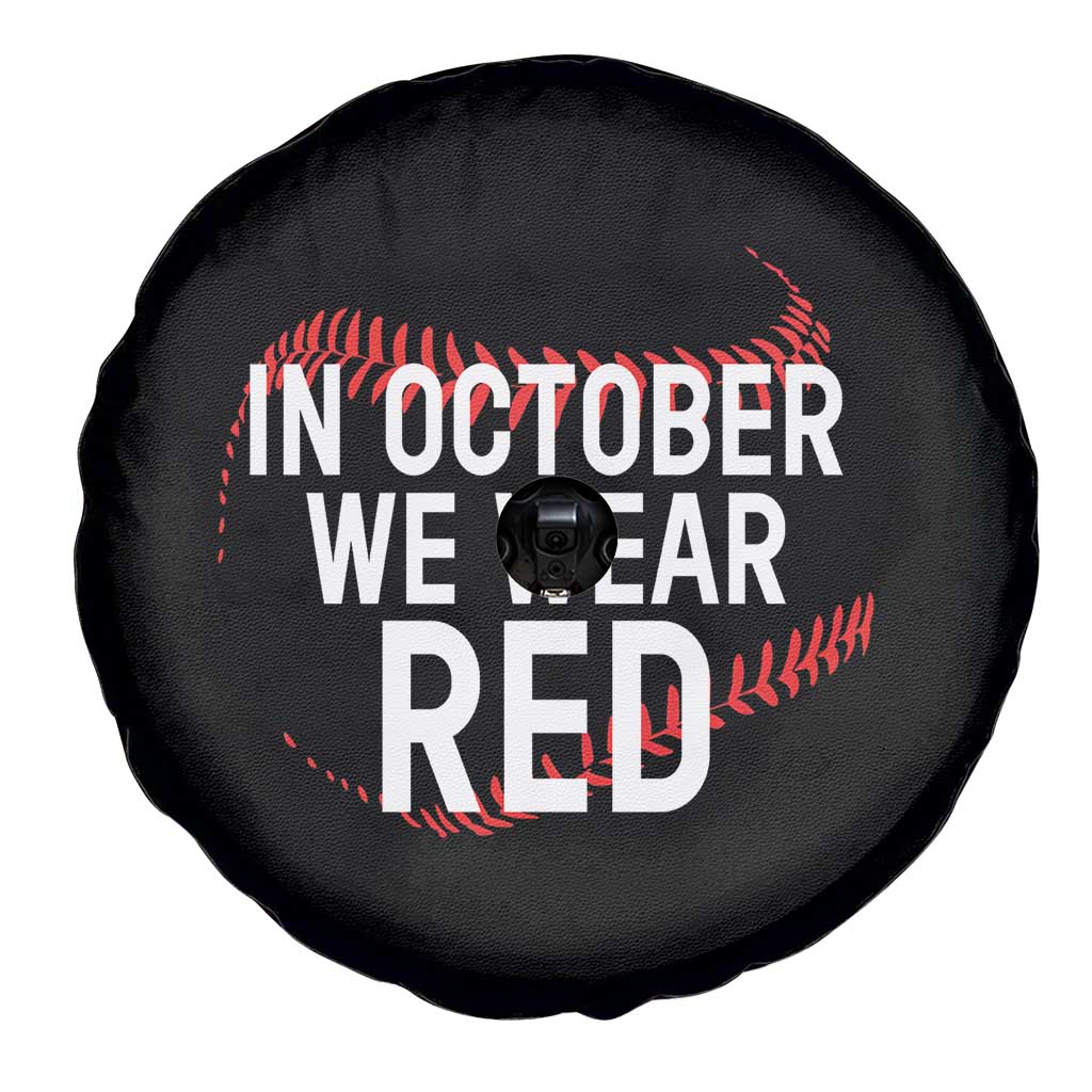 In October We Wear Red Spare Tire Cover Philadelphia Baseball Philly TS10 Print Your Wear