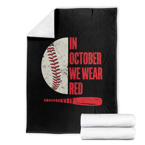 Red October Philly Throw Blanket Retro Philadelphia Baseball Fan TS10 Black Print Your Wear