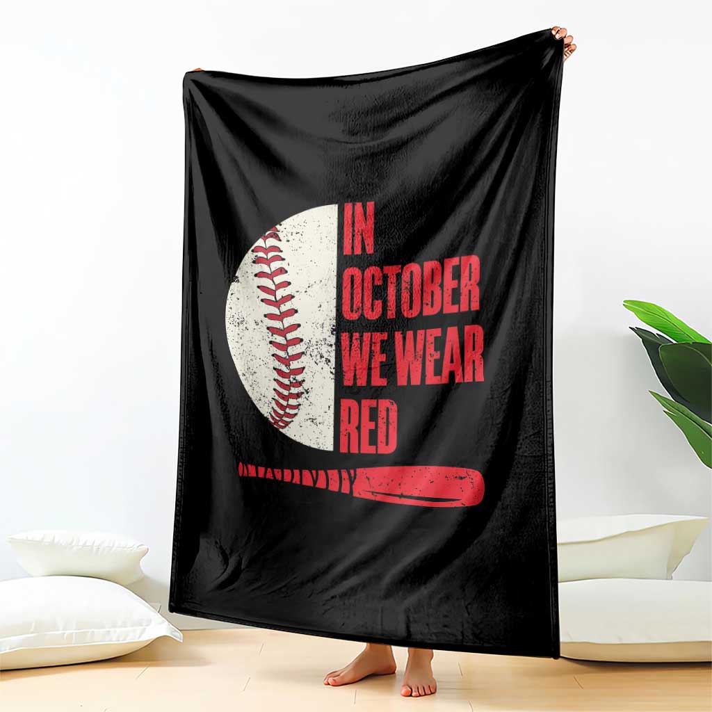 Red October Philly Throw Blanket Retro Philadelphia Baseball Fan TS10 Print Your Wear