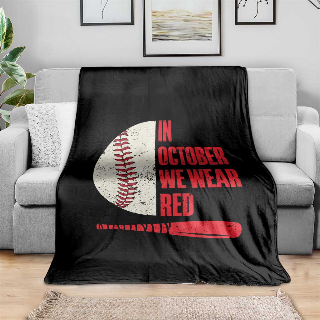 Red October Philly Throw Blanket Retro Philadelphia Baseball Fan TS10 Print Your Wear