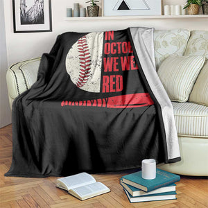 Red October Phillies Throw Blanket Retro Philadelphia Baseball Fan TS10 Print Your Wear