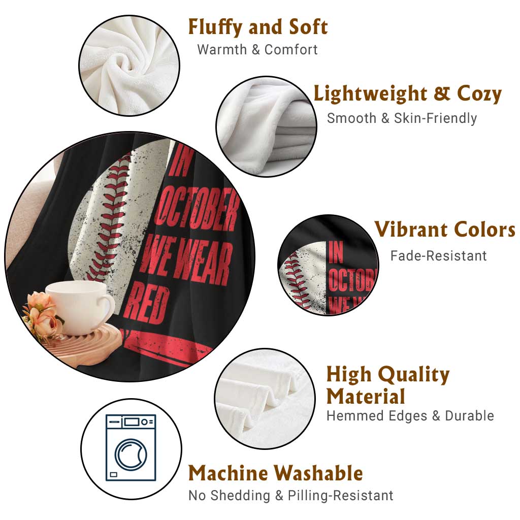 Red October Philly Throw Blanket Retro Philadelphia Baseball Fan TS10 Print Your Wear