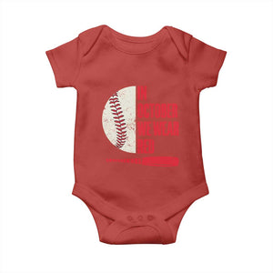 Red October Phillies Baby Onesie Retro Philadelphia Baseball Fan TS10 Red Print Your Wear