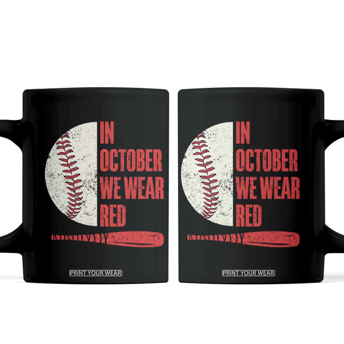 Red October Phillies Coffee Mug Retro Philadelphia Baseball Fan TS10 Black Print Your Wear