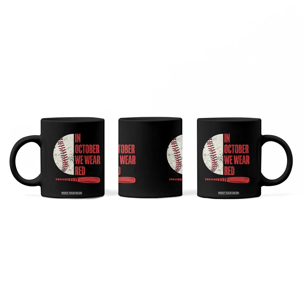 Red October Phillies Coffee Mug Retro Philadelphia Baseball Fan TS10 Print Your Wear