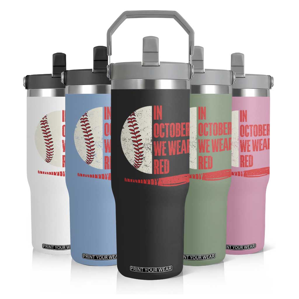 Red October Philly Flip Straw Tumbler Retro Philadelphia Baseball Fan TS10 Print Your Wear