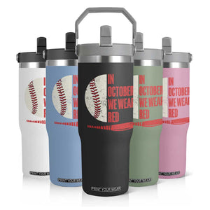 Red October Phillies Flip Straw Tumbler Retro Philadelphia Baseball Fan TS10 Print Your Wear