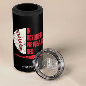 Red October Phillies 4 in 1 Can Cooler Tumbler Retro Philadelphia Baseball Fan TS10 Print Your Wear