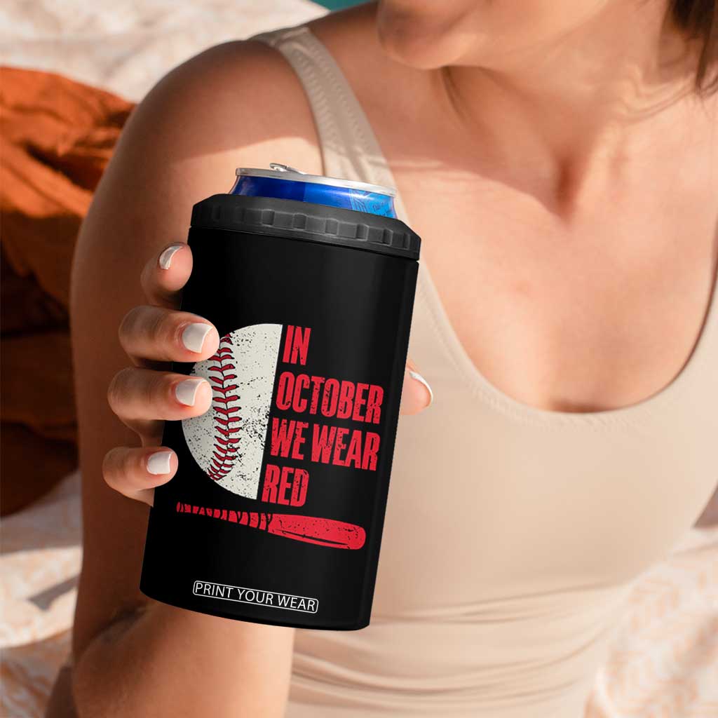 Red October Philly 4 in 1 Can Cooler Tumbler Retro Philadelphia Baseball Fan TS10 Print Your Wear