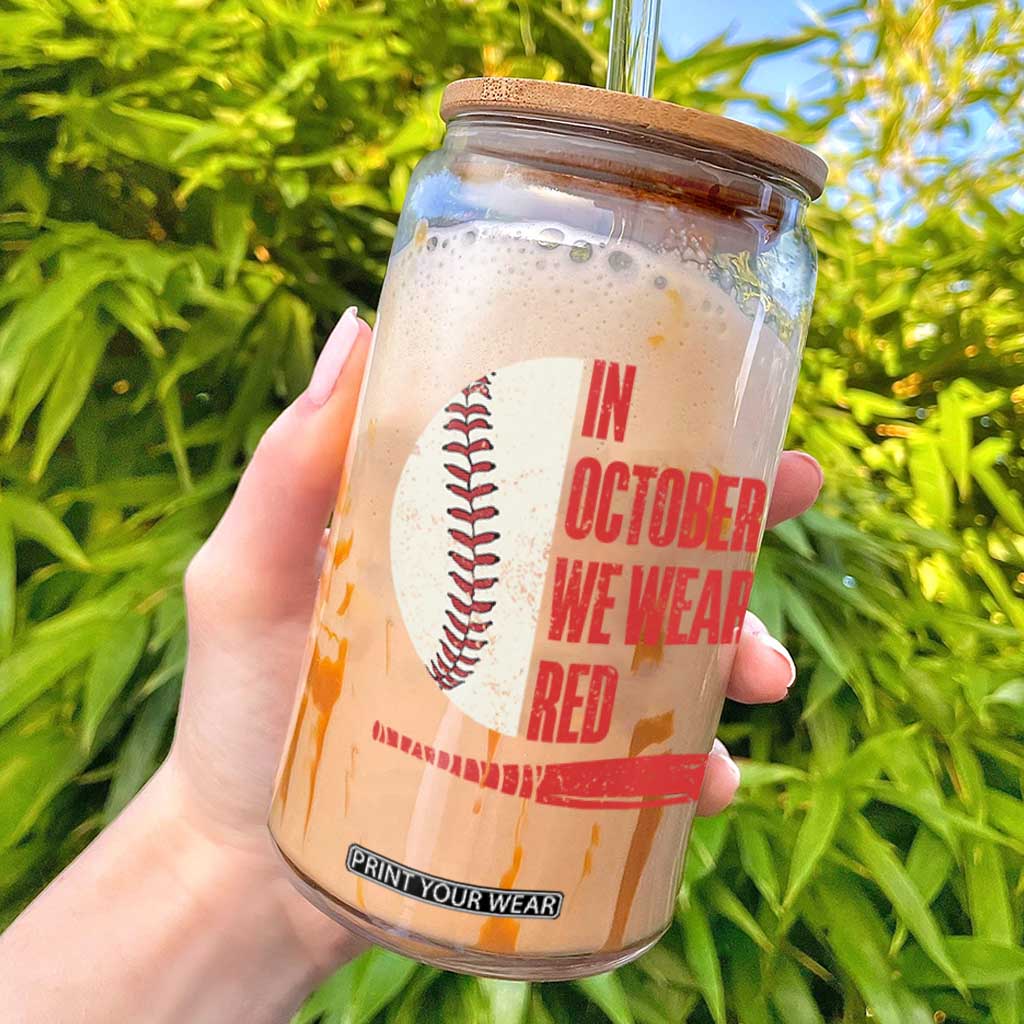 Red October Phillies Glass Can Retro Philadelphia Baseball Fan TS10 Black Print Your Wear