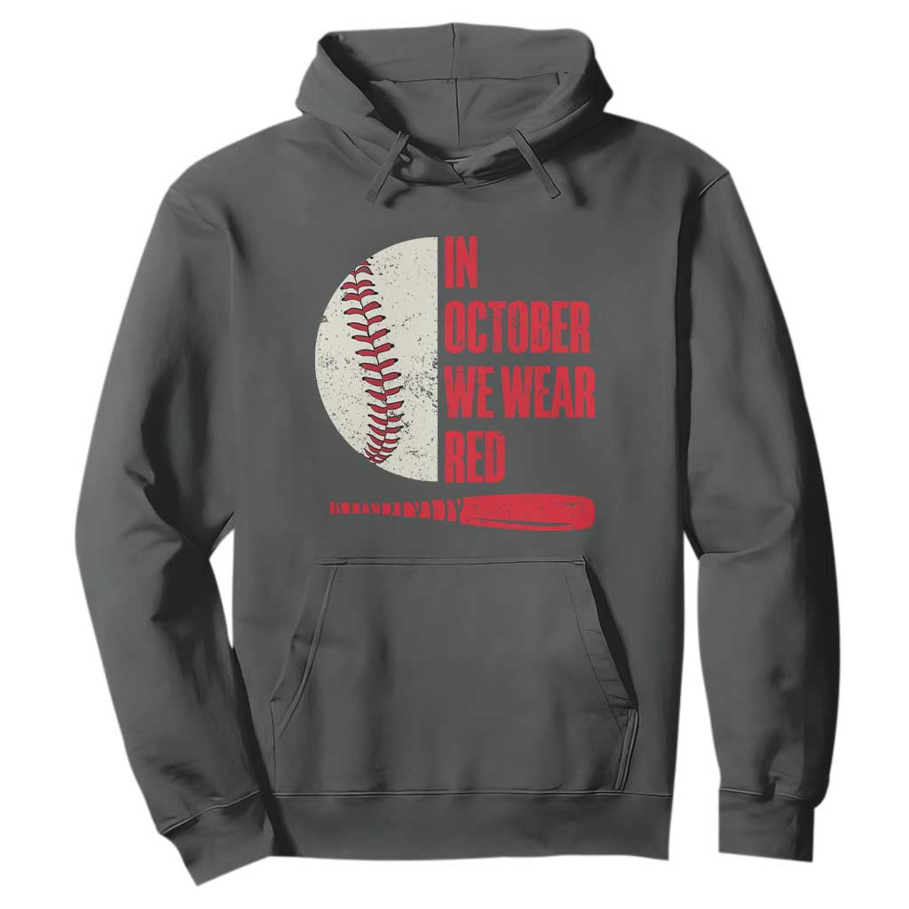 Red October Phillies Hoodie Retro Philadelphia Baseball Fan TS10 Dark Heather Print Your Wear