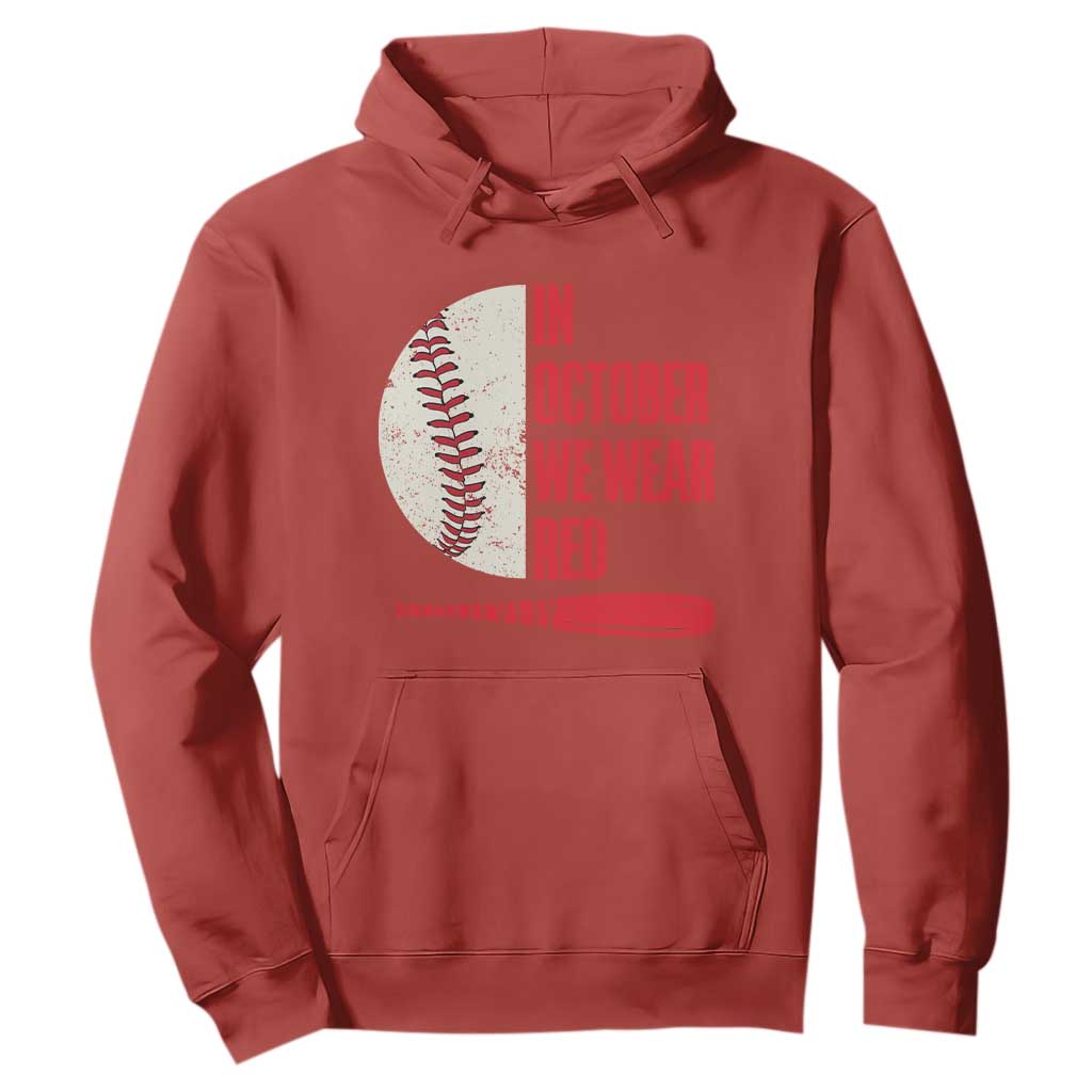 Red October Phillies Hoodie Retro Philadelphia Baseball Fan TS10 Red Print Your Wear