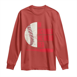 Red October Philly Long Sleeve Shirt Retro Philadelphia Baseball Fan TS10 Red Print Your Wear