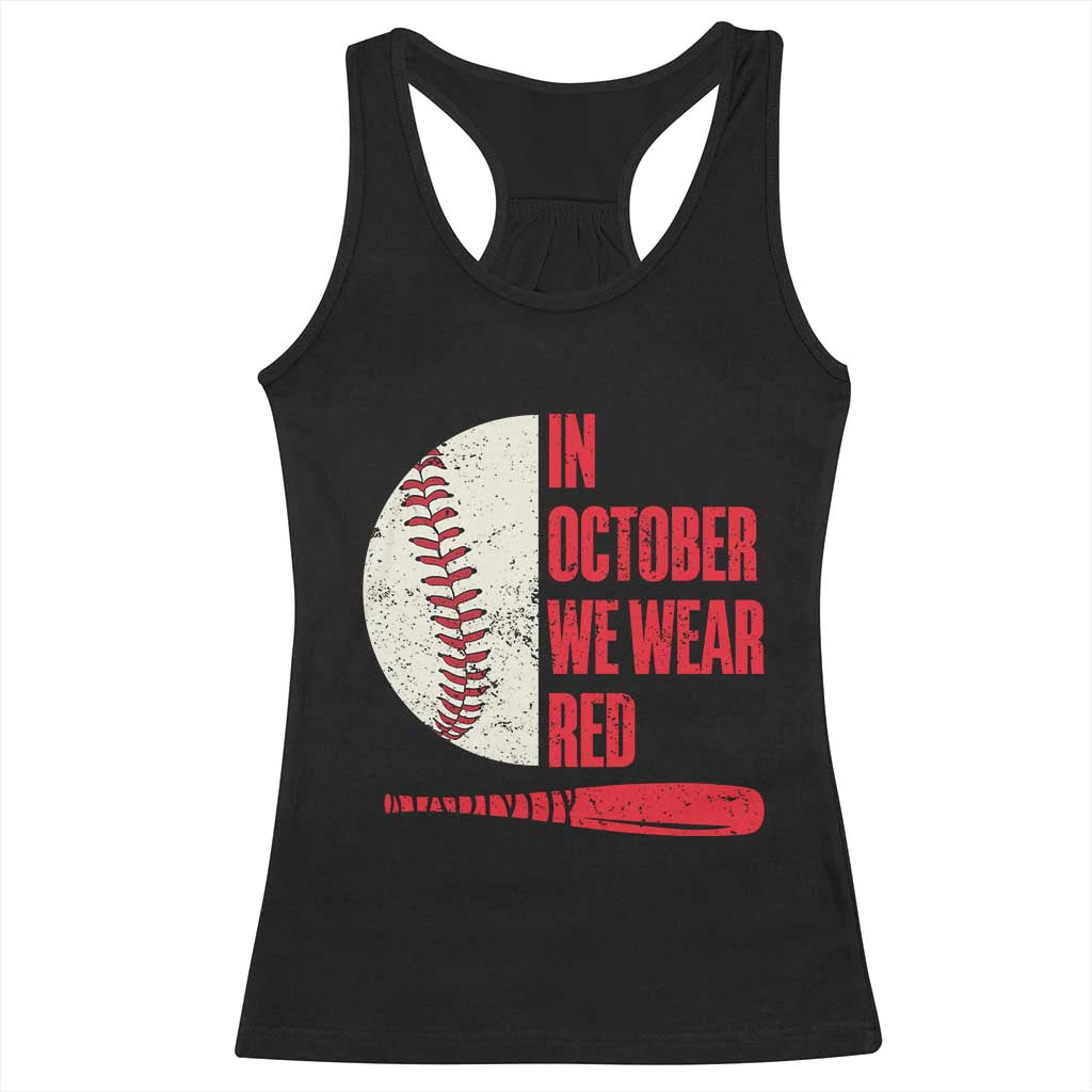 Red October Phillies Racerback Tank Top Retro Philadelphia Baseball Fan TS10 Black Print Your Wear
