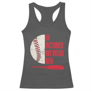 Red October Phillies Racerback Tank Top Retro Philadelphia Baseball Fan TS10 Dark Heather Print Your Wear