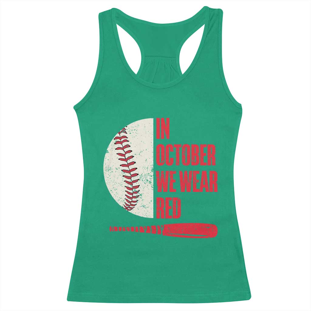 Red October Philly Racerback Tank Top Retro Philadelphia Baseball Fan TS10 Irish Green Print Your Wear