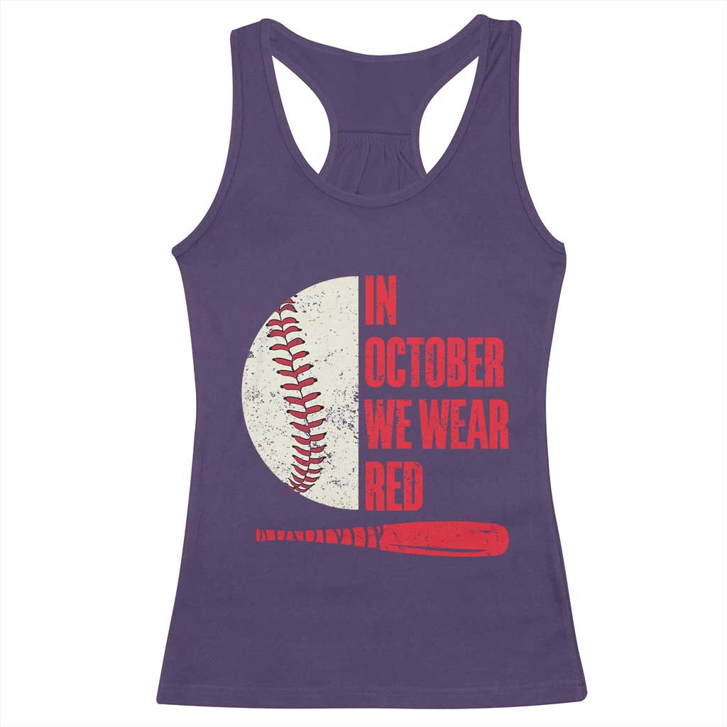 Red October Philly Racerback Tank Top Retro Philadelphia Baseball Fan TS10 Purple Print Your Wear