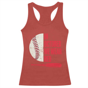 Red October Phillies Racerback Tank Top Retro Philadelphia Baseball Fan TS10 Red Print Your Wear