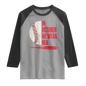Red October Phillies Raglan Shirt Retro Philadelphia Baseball Fan TS10 Sport Gray Black Print Your Wear