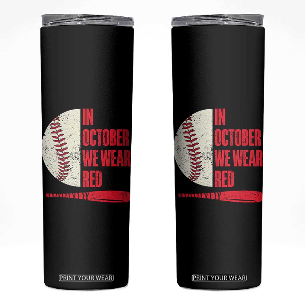 Red October Phillies Skinny Tumbler Retro Philadelphia Baseball Fan TS10 Black Print Your Wear