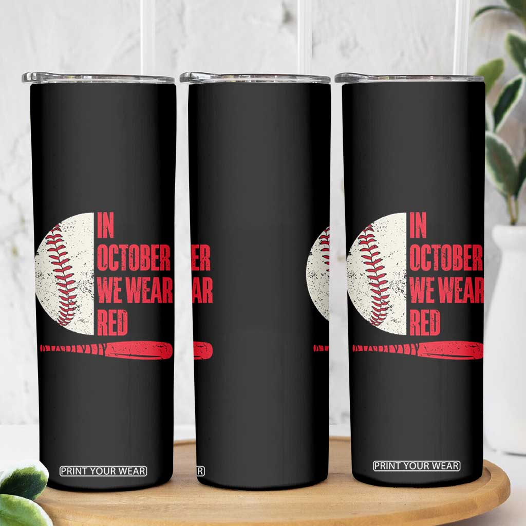 Red October Phillies Skinny Tumbler Retro Philadelphia Baseball Fan TS10 Print Your Wear