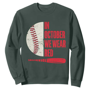 Red October Phillies Sweatshirt Retro Philadelphia Baseball Fan TS10 Dark Forest Green Print Your Wear