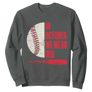 Red October Phillies Sweatshirt Retro Philadelphia Baseball Fan TS10 Dark Heather Print Your Wear