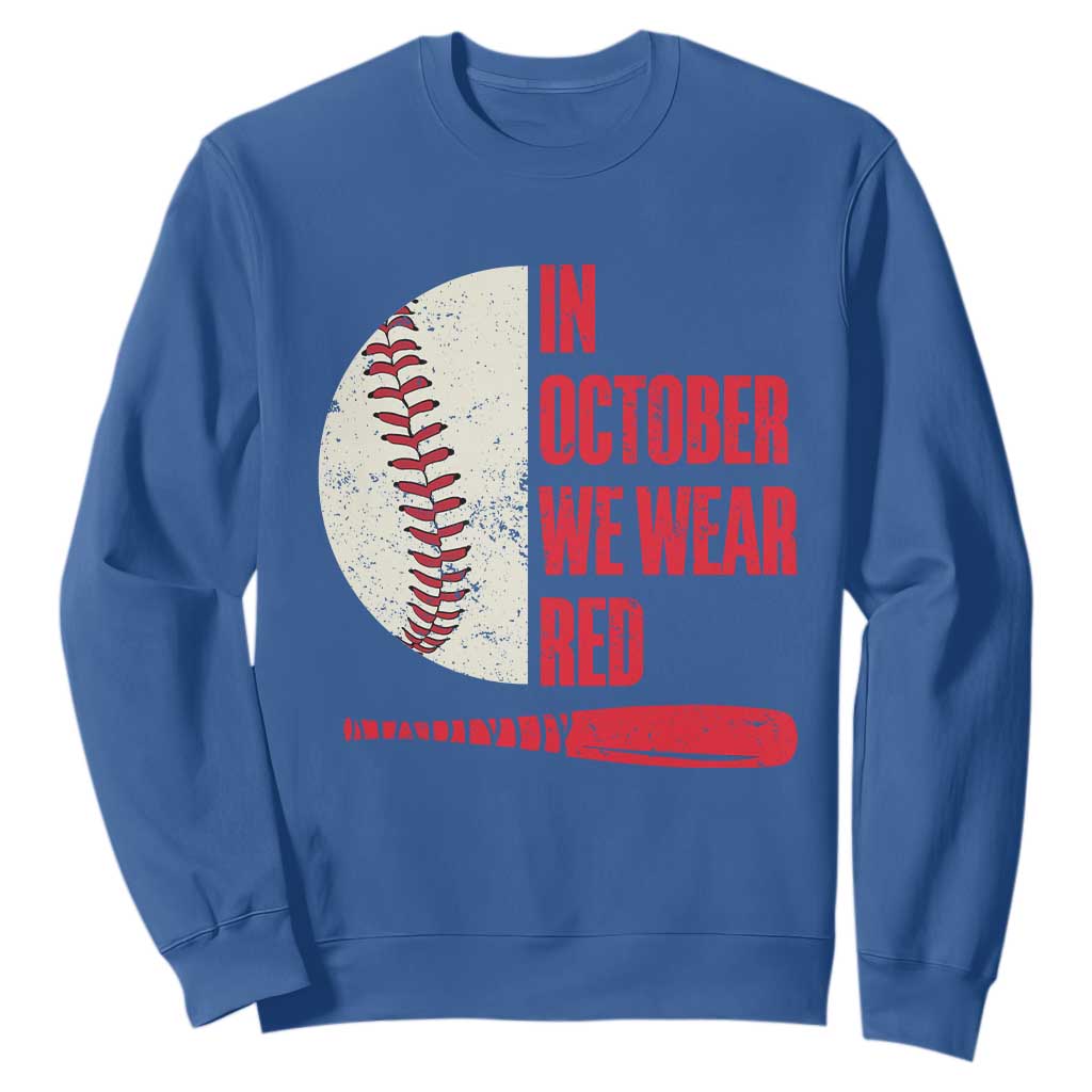 Red October Philly Sweatshirt Retro Philadelphia Baseball Fan TS10 Royal Blue Print Your Wear