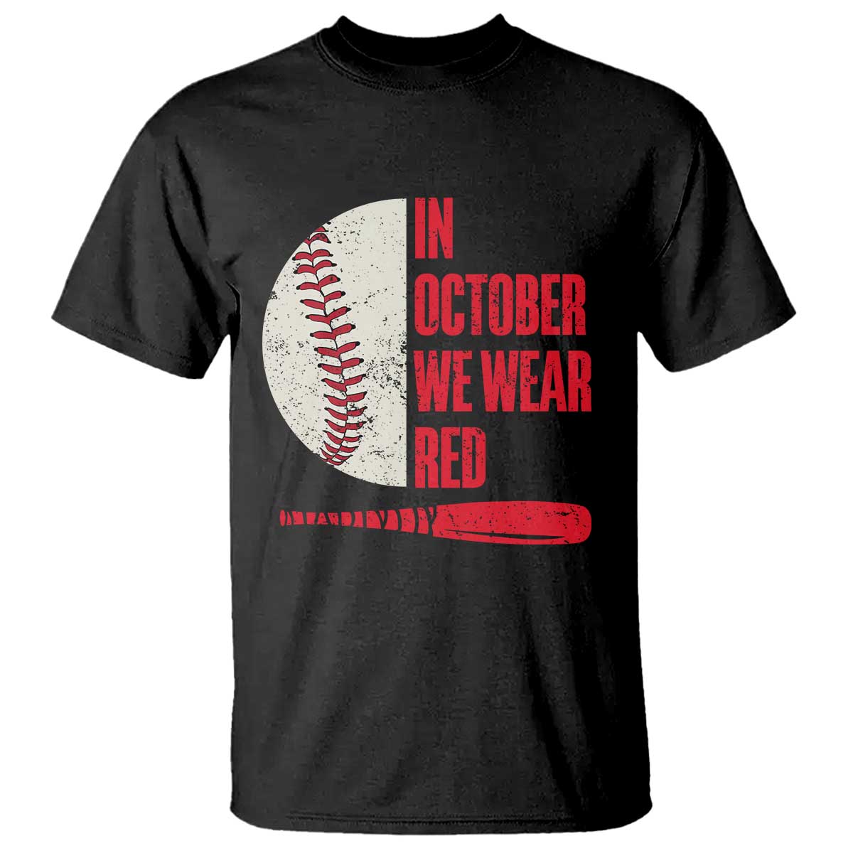 Red October Phillies T Shirt Retro Philadelphia Baseball Fan TS10 Black Print Your Wear