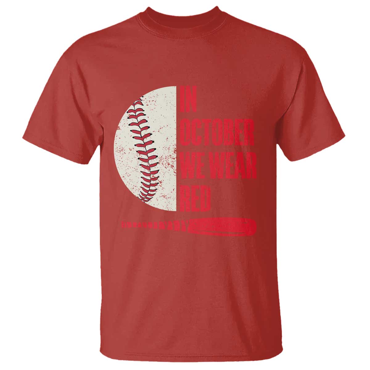 Red October Phillies T Shirt Retro Philadelphia Baseball Fan TS10 Red Print Your Wear