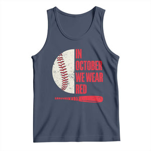 Red October Philly Tank Top Retro Philadelphia Baseball Fan TS10 Navy Print Your Wear