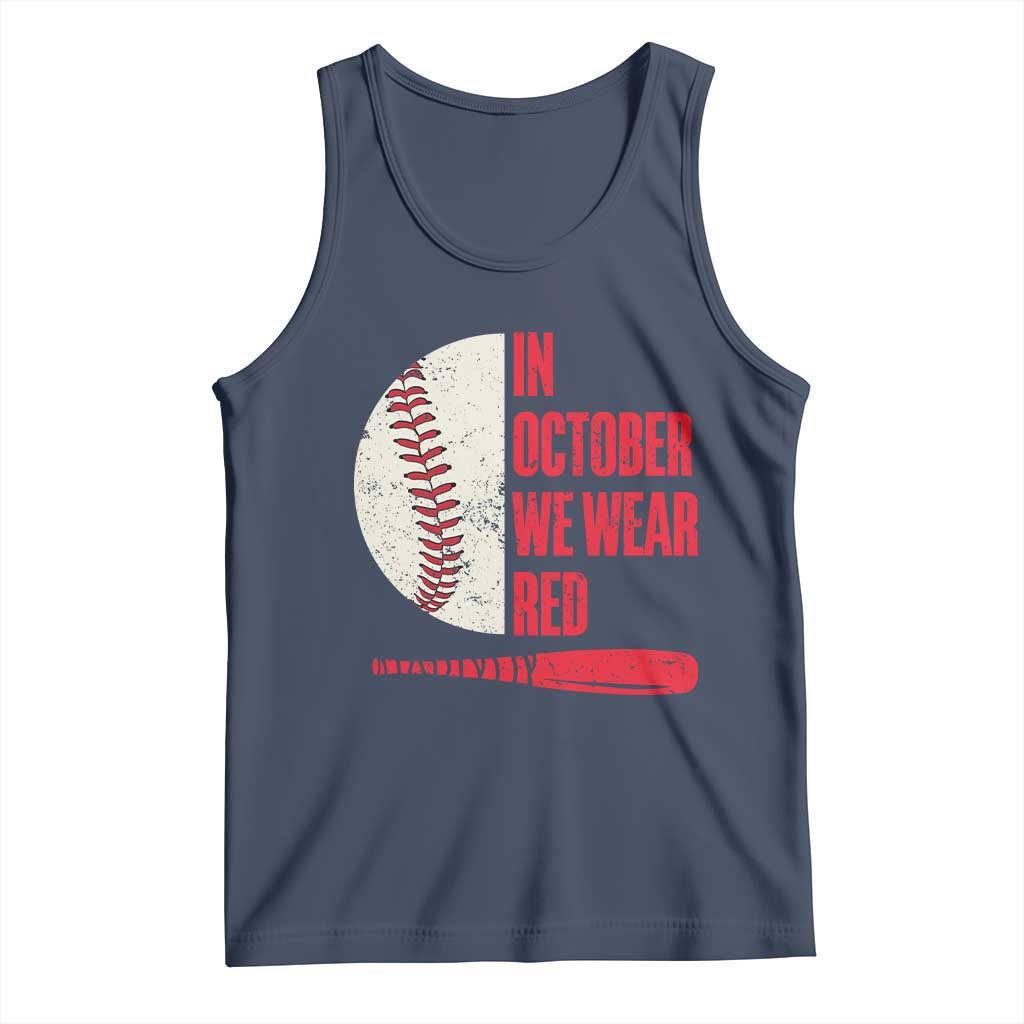 Red October Phillies Tank Top Retro Philadelphia Baseball Fan TS10 Navy Print Your Wear