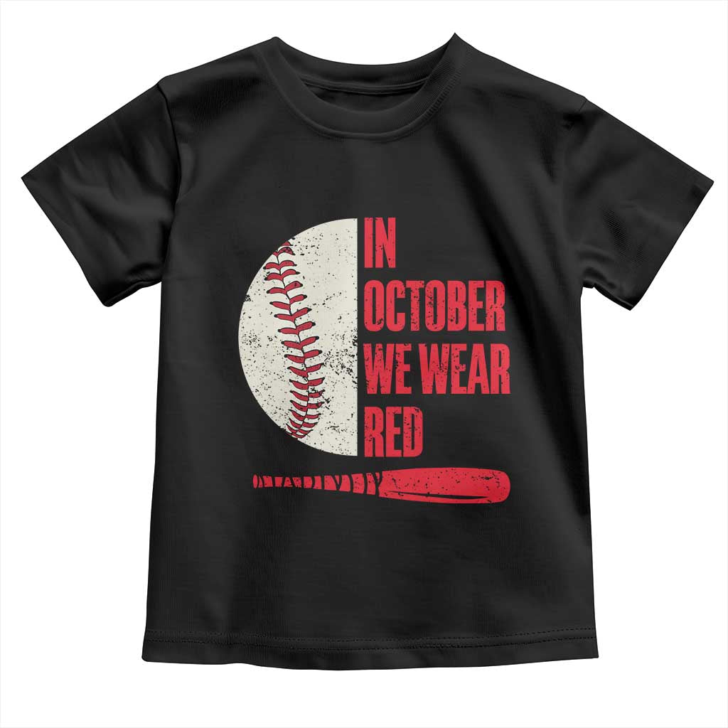 Red October Phillies Toddler T Shirt Retro Philadelphia Baseball Fan TS10 Black Print Your Wear