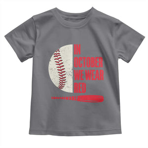 Red October Phillies Toddler T Shirt Retro Philadelphia Baseball Fan TS10 Charcoal Print Your Wear
