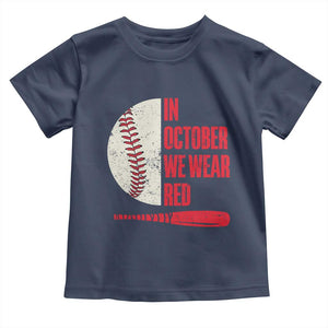 Red October Phillies Toddler T Shirt Retro Philadelphia Baseball Fan TS10 Navy Print Your Wear